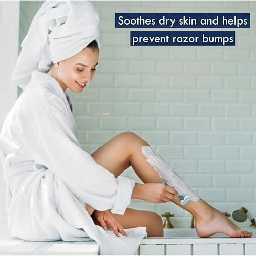 Aveeno Therapeutic Shave Gel with Oat and Vitamin E to Help Prevent Razor Bumps, Soothes Dry Skin and Provides a Close, Smooth Shave with Less Irritation, Fragrance-Free, 7 oz thumbnail 5