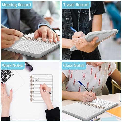 Forvencer Lined Spiral Journal Notebook with 300 Numbered Pages, B5 College Ruled Thick Journals for Writing with 100GSM Paper, Hardcover Notebooks with Contents for Work, School, Women, Men, Grey - Grey - B5 thumbnail 7