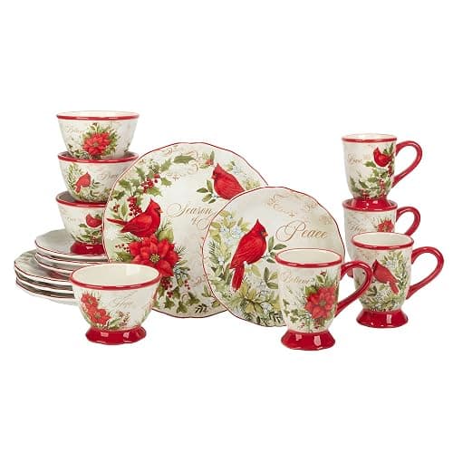 Certified International Winter's Medley 16 pc Dinnerware Set, Service for 4 - Image 1