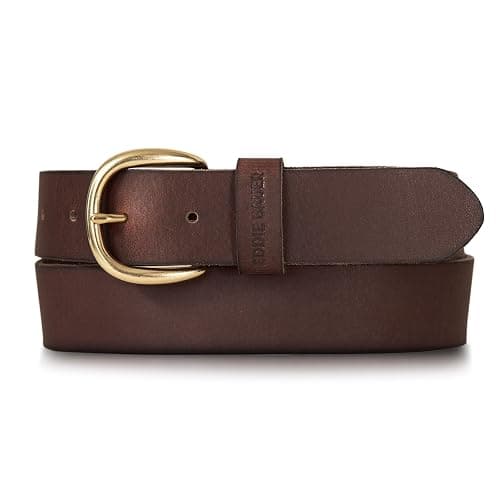 Eddie Bauer Women's Casual Leather Belts with Durable Metal Buckle - Image 1