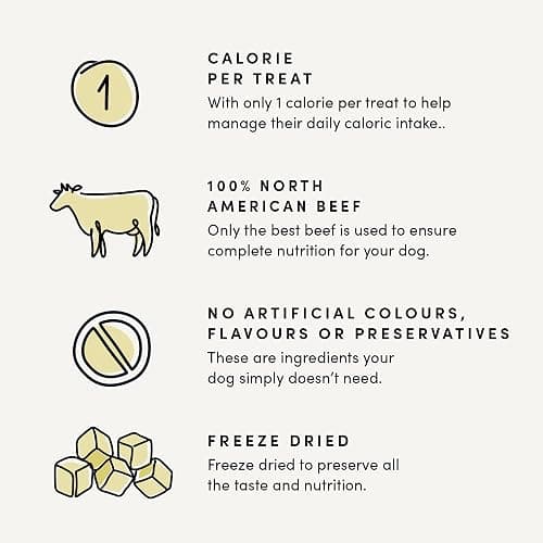Crumps' Naturals Freeze Dried Beef Liver Mini Trainers, 4.4oz, Dog Treats thumbnail 4