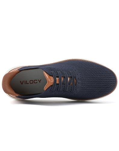 VILOCY Men's Slip on Casual Dress Tennis Walking Shoes Ease in Laceless Fashion Sneakers Breeze Business Oxfords thumbnail 3