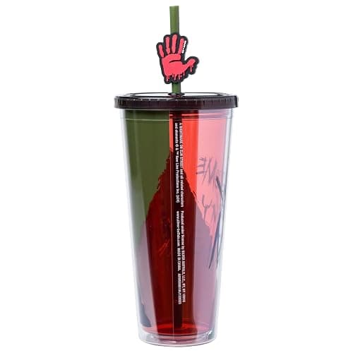 Silver Buffalo A Nightmare on Elm Street, Plastic Cold Cup, 24oz | Freddy Krueger, Welcome to My Nightmare, Lid, Straw Topper, 0.71 Liters thumbnail 3