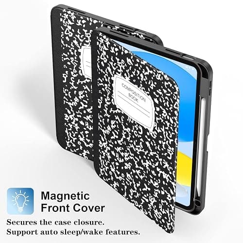 Supveco Case for iPad (A16) 11th Generation 11 inch (2025),iPad 10th Generation 10.9 inch (2022) with Pencil Holder-[Auto Wake/Sleep],Premium Folio Stand Case with Soft TPU Back Cover-Book thumbnail 4