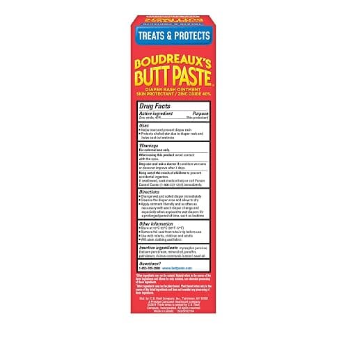 Boudreaux's Butt Paste Maximum Strength Diaper Rash Cream, Ointment for Baby, 4 oz Tube thumbnail 7