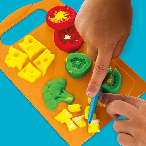 Play-Doh Pizza Slice Playset, Play Food Kitchen Toys for Kids, Arts & Crafts for Boys & Girls 3+ (Amazon Exclusive) thumbnail 6