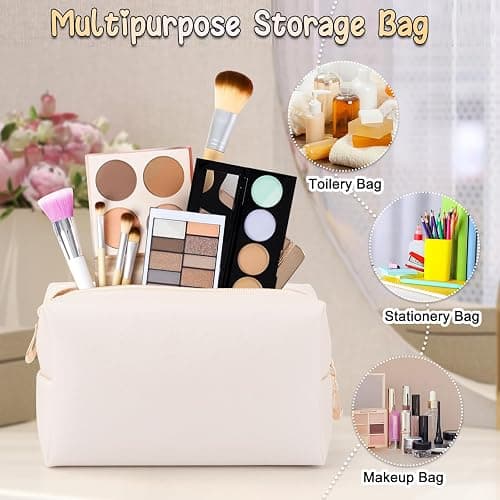 Gifts for Girls Teenage 9 10 11 12 13 14 Year Old, Christmas Birthday Gifts for Girls Age 8-15,Glass Cup with Lid and Straw,Makeup Brushes Cosmetic Bag Bracelets Socks Headband,Bow Coffee Cup Presents thumbnail 4