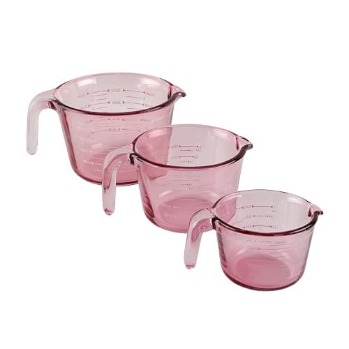 COOK WITH COLOR Glass Measuring Cups - Ideal for Cooking and Baking, Purple - Image 1
