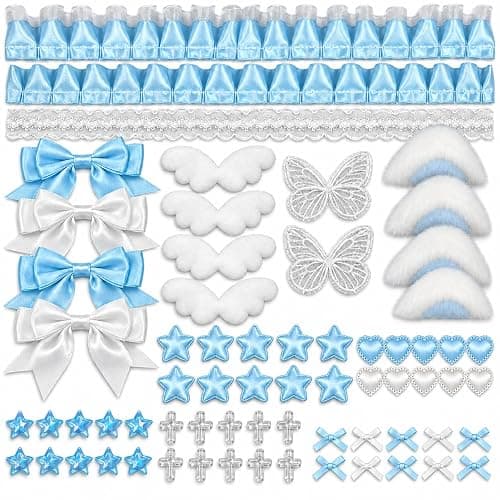 Bemeand 68Pcs DIY Ita Bag Accessories Kit, Craft Embellishments (Blue) - Image 1