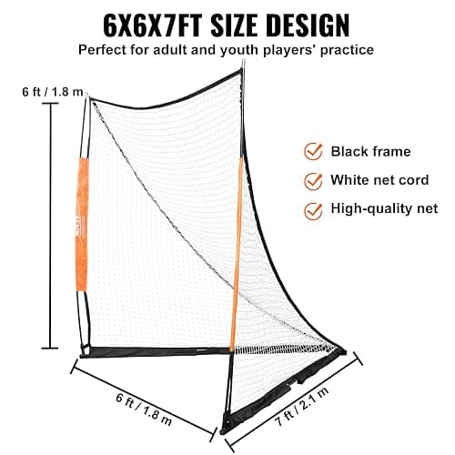 VEVOR Portable Lacrosse Goal - Complete Training Accessory Set with Extended Coverage for Youth and Adults thumbnail 6