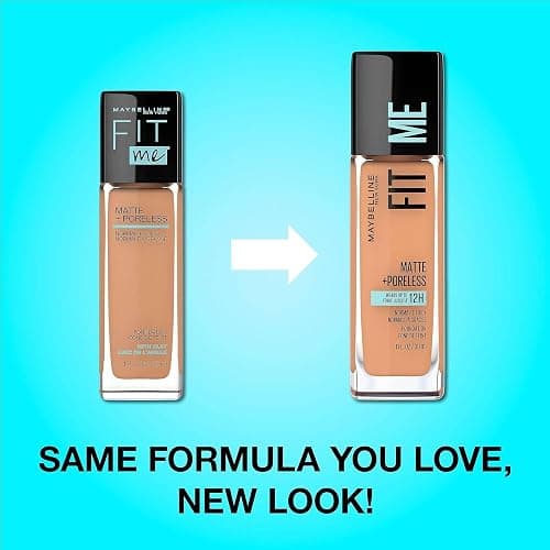 Maybelline Fit Me Matte + Poreless Liquid Oil-Free Foundation Makeup, For Normal to Oily Skin, Medium Coverage, Breathable & Lightweight, Non-comedogenic, Shade: Espresso (Packaging May Vary) thumbnail 3