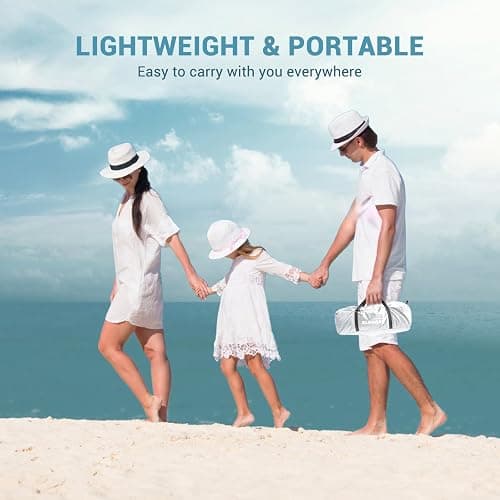 Elegear CumbreX™ Beach Tent Sun Shelter with Canopy, 4-5 Person Pop Up Beach Tent, Easy Setup UPF 50+ UV Protection Portable Lightweight Double Silver Coating Cabana Sun Shade Shelter - Silver thumbnail 8