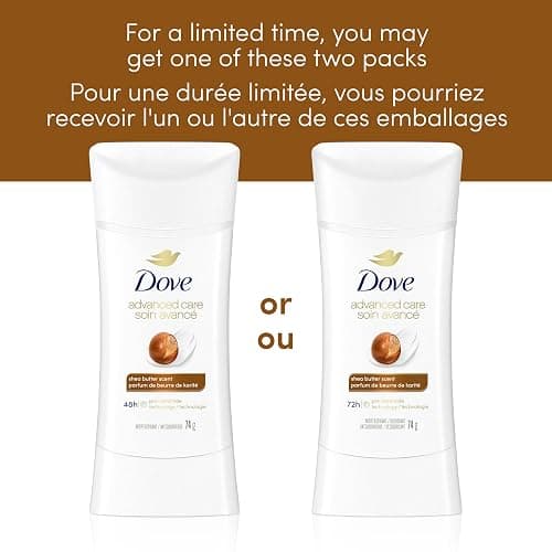 Dove Advanced Care Antiperspirant Deodorant for Women Shea Butter Scent with Pro-Ceramide Technology for Soft, Resilient Skin, 74g thumbnail 7