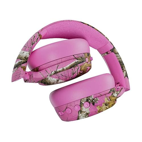 Skullcandy Crusher ANC 2 Wireless Over-Ear Bluetooth Headphones with Multi-Sensory Bass, Active Noise Cancelling, Up to 60 Hours Battery, Microphone for iPhone Android - Realtree Edge Colors Pink thumbnail 10
