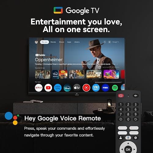 FPD 32 inch Smart TV HD 720p LED Google TV with Google Play and Google Cast Built-in, HDR 10, Dolby Audio, Voice Remote, Stream Live TV(Palette-Series, CG32-P3, 2025 Model) thumbnail 2