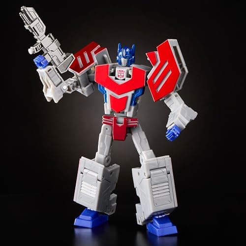 Transformers Icons Optimus Prime 6.75-Inch Voyager Class Action Figure that Converts to Autobot Logo Symbol, Display Stand, Robot Toys for Ages 8+ thumbnail 11