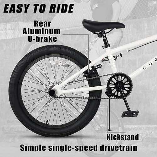 cubsala Freestyle BMX Bike, 18 20 Inch Kids Bicycle for 5-13 Years Old Kids and Beginner Level Rider, Multiple Colors thumbnail 3