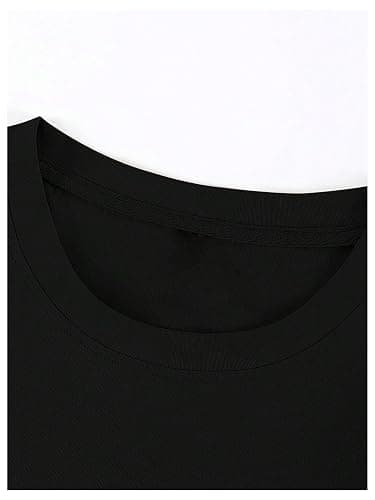 GORGLITTER Men's Y2k Goth Shirt Jersey Letter Graphic Color Block Oversized Long Sleeve Crewneck Vacation Tee Tops thumbnail 3