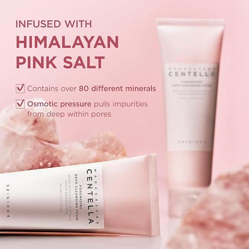 SKIN1004 Poremizing Deep Cleansing Foam, 4.23 fl.oz, 125ml, Makeup Remover, Korean Face Cleanser with Himalayan Pink Salt & Madagascar Centella Asiatica for Facial Pore Cleansing, Korean Skin Care thumbnail 5