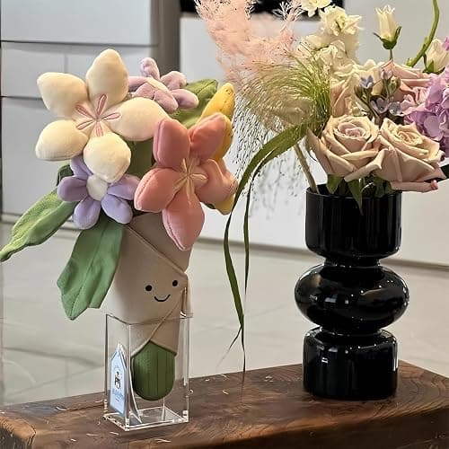 Courtco Cute Flower Plush Doll Stuffed Plant Plushie ，Decor Home Andbedroom Sweet Gifts for ，Cute Kawaii Gift for Valentines Day, Birthdays, Graduation, Wife, Girlfriend ，Mom for Boys and Girls thumbnail 8