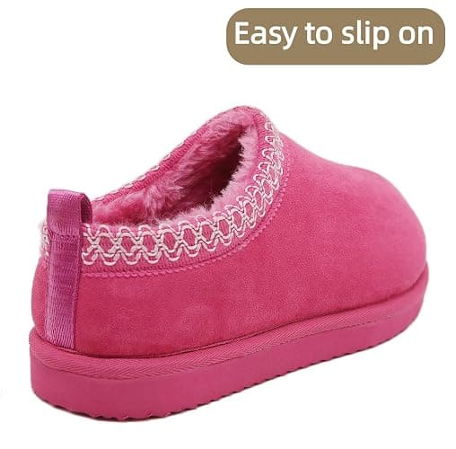 SMajong Women's Slippers Mens Platform Mini Boots Fuzzy House Slipper Fur Fleece Winter Home Shoes Indoor and Outdoor thumbnail 4