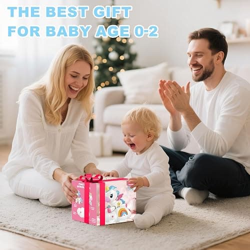 Musical Unicorn Toys for 6 to 12 Months - Baby Crawling Toy with Light-up for 1+ Year Old Girl Boy,Infant Tummy Time Sensory Development Toys with ABC/123 Modes,Birthday Gift 1 Year Old Boys & Girls thumbnail 7