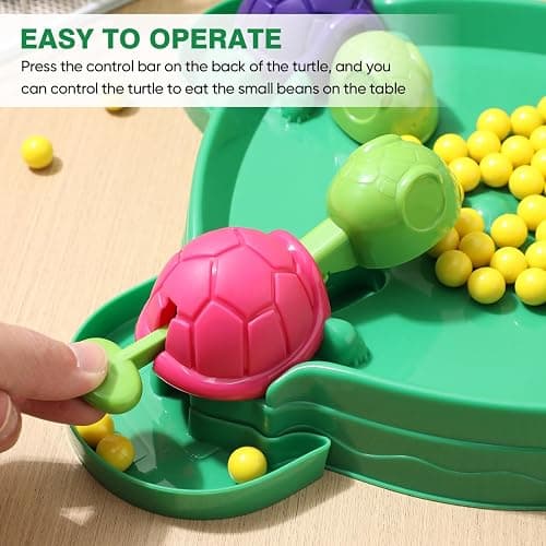 Amosfun SchildkröTen Spielzeug Kinder Tischspiel Mit 36 Bohnen Interaktives SchildkröTe Spiel FüR 2-4 Spieler Lustiges Intelligentes Brettspiel FüR Kinder Und Familie 9.84X9.84X3.15 Zoll thumbnail 4