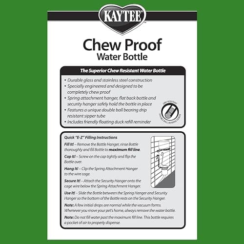 Kaytee Chew-Proof Water Bottle for Pet Hamsters, Gerbils and Rats, 6 oz thumbnail 6