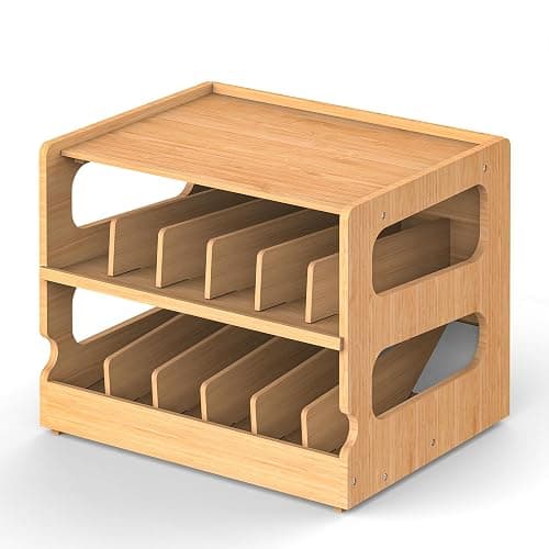 Teamkio Can Organizer for Pantry, Bamboo Pantry Organizer, 2 Tier Stackable Can Storage Rack Ideal for 36 Human and Pet Food Cans(FIFO) thumbnail 8