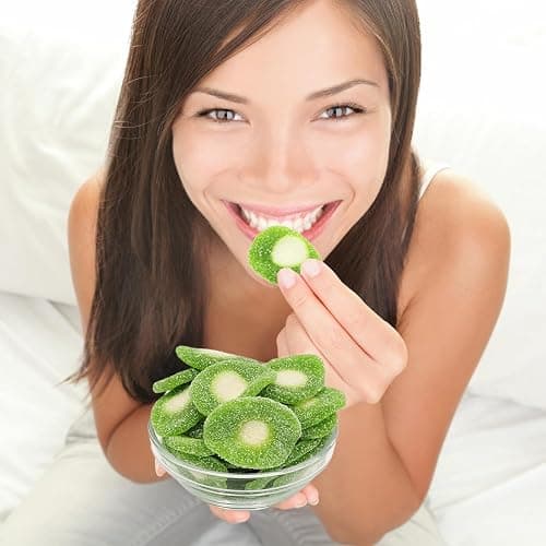 Fruidles Sour Kiwi Slices, Soft Chewy Gummy Candy, Fat-Free (Half-Pound) thumbnail 4