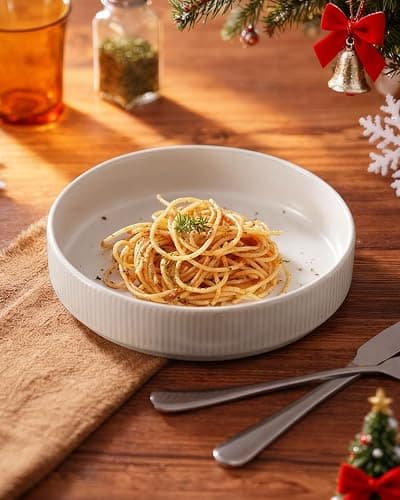 famiware Star 8.25" Pasta Bowls, Large Dinner Bowls Set of 4, Salad Bowl Plates, Shallow Bowls for Eating, Matte White (Full Glaze) thumbnail 2