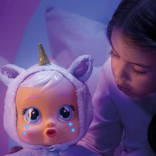 Cry Babies Goodnight Dreamy - Sleepy Time Baby Doll with LED Lights, for Girls and Boys Ages 18M and Up, Multicolor thumbnail 2
