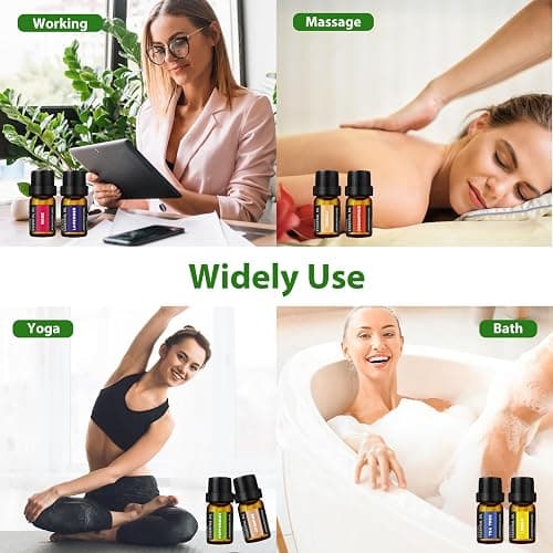 24 Bottles Essential Oil Set - Natural Essential Oils - Perfect for Diffuser, Massage, DIY Candle and Soap Making (5ml) thumbnail 6