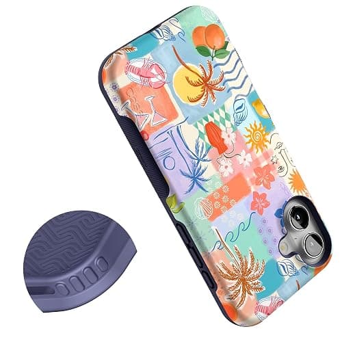 Casely iPhone 16 Case | Tropical Heat | Beachy Collage | Compatible with MagSafe | Bold Protective Design thumbnail 4