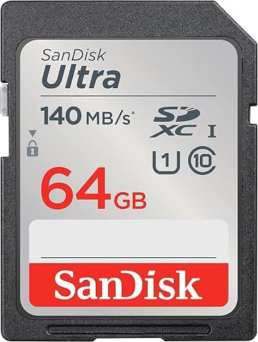SanDisk 64GB Ultra SDXC UHS-I Class 10 Memory Card 140MB/s U1, Full HD, SD Camera Card SDSDUNB-064G (5 Pack) Bundle with (5) GoRAM Plastic Cases thumbnail 2