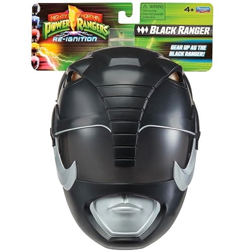 Power Rangers Mighty Morphin Re-Ignition - Black Ranger Role Play Mask by Playmates Toys thumbnail 4