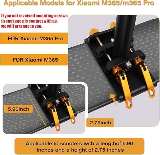 Yungeln New Upgrade Electric Scooter Seat,Adjustable Shock Absorption Seat Compatible with Xiaomi M365 M365 Pro Electric Scooter Fits 5.5"-6.2" thumbnail 7