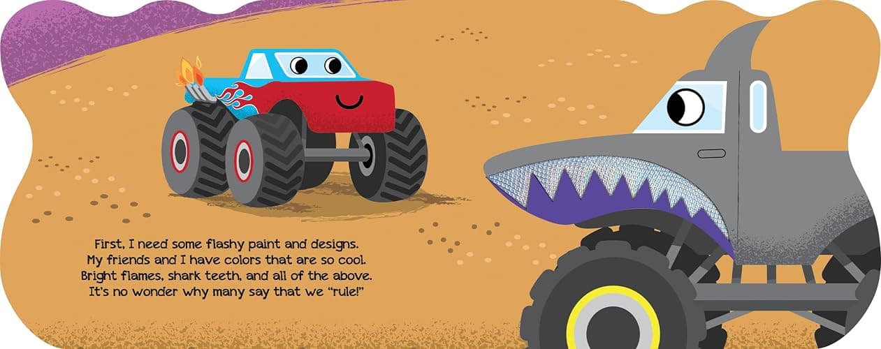 Mega Monster Truck - Touch and Feel Board Book - Sensory Board Book (Touch & Feel Sensory Board Books for Baby & Toddler Time) thumbnail 5