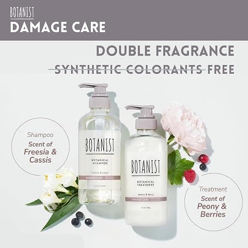 BOTANIST Natural Shampoo and Conditioner Set, Hair Repair Shampoo and Conditioner by Keratin, Collagen, Jojoba& Argan Oil, Moisturizing Shampoo in Japan, Silicone & Sulfate Free 31.7 Fl Oz DAMAGE CARE thumbnail 7