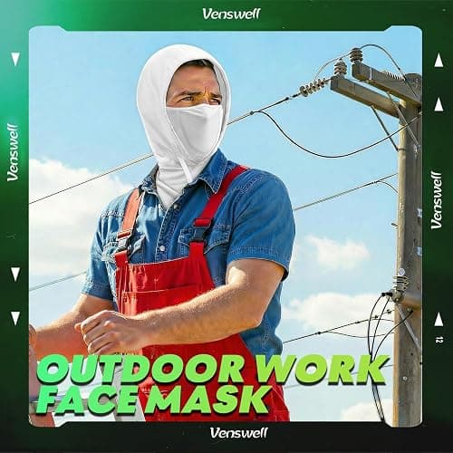 3 in 1 Summer Cooling Balaclava Hood Face Mask with Ear Loops Men Women Sun UV Protection Breathable Full Head Cover thumbnail 6