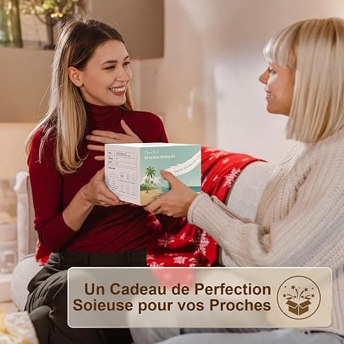 iFanzeTech Chauffe Cire Epilation Appareil Chauffe-cire: Kit Cire Épilation avec 400g Perles de Cire et bol silicone, Chauffe 10 mins, Pour Maillot, Visage, Corps, Pour les Débutants(Rose) thumbnail 8