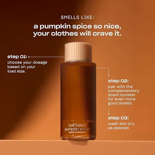 Snif Pumpkin Smash Scented Liquid Laundry Detergent, Non-Toxic, 32 Ld, 16oz | Festive Fall Designer Scent | Luxury Laundry Detergent | Clean Ingredients, Vegan, Cruelty Free thumbnail 8