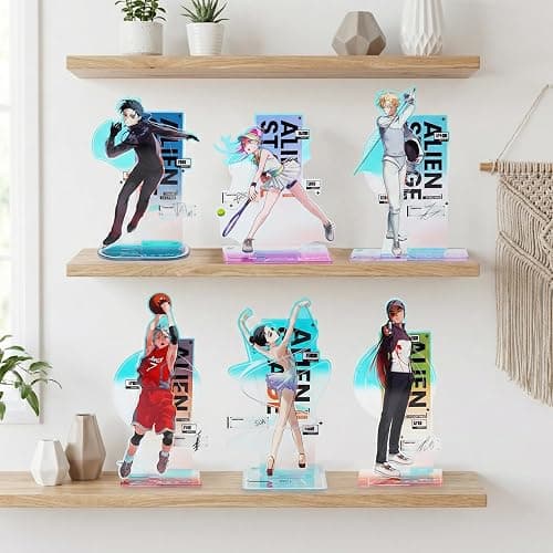 YJacuing Alien Stage Passion Love Series Holographic Acrylic Stand Figure, Official ALNST 3rd Anniversary Collectible Anime Merch (Mizi) | Official, ALNST, 3rd Anniversary Merch, Holographic, Anime Standee, Desk and Shelf Decor thumbnail 6