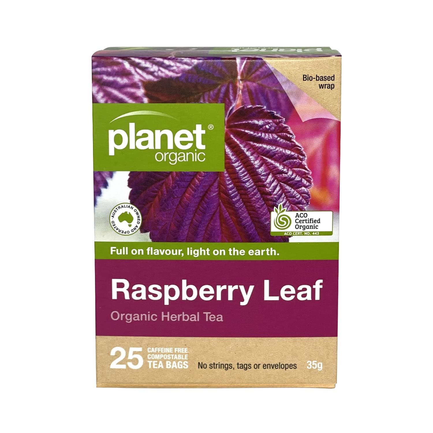Planet Organic Raspberry Leaf 25 Tea Bags - Image 1