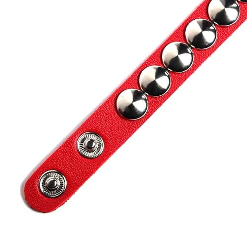Eigso Leather Punk Rock Cuff Bracelets for Men Women Retro Vintage Chain 80s Wristband Set for Man Woman thumbnail 2