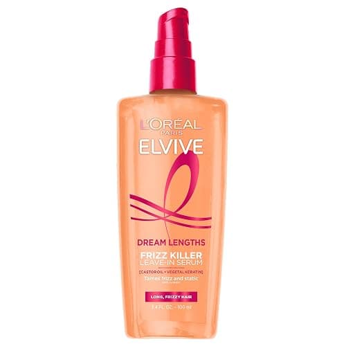 L'Oreal Paris Elvive Dream Lengths Frizz Killer Leave-In Serum, 3.4 Ounce - Image 1