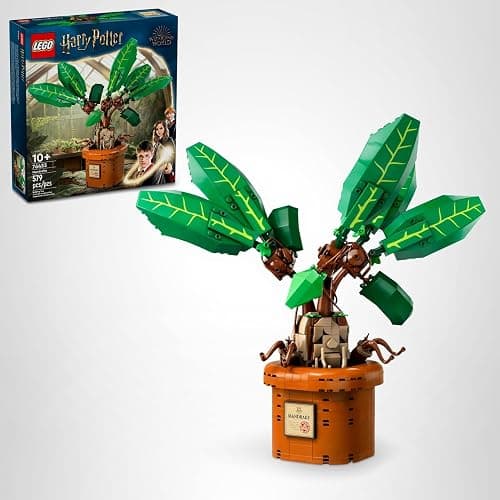 LEGO Harry Potter Mandrake Figure & Pot Plant Toy, Harry Potter Collectible Gift Idea for Kids, Magical Creature Playset for Room décor, Harry Potter Toy for 10 Year Old Girls, Boys or Any Fan, 76433 thumbnail 9