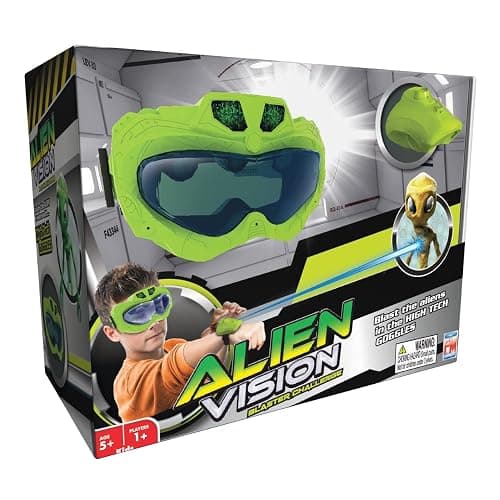 Fotorama Alien Vision Action Game New Version, Shoot Roaring Aliens, Wrist Blaster, Space Goggles, Indoor, Outdoor & Dark Play, Hand-Eye Coordination, Motor Skills, Fun Challenging Games for Kids - Image 1