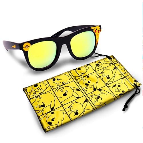 Pokemon Pikachu Sunglasses - Stylish, Comfortable & Durable UV-Protection with Soft Carrying Case - Officially Licensed thumbnail 3
