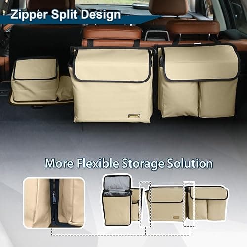 MARKSIGN Deluxe Trunk and Backseat Organizer for Medium or Large Size SUVs & RVs, Detachable Storage Modules with Built-in Cooler, Patent Pending thumbnail 6